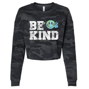 Be Kind Peace on Earth Anti Bullying UNITY DAY Orange Cropped Pullover Crew