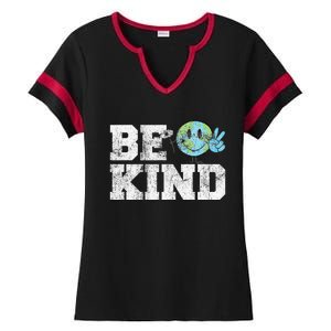 Be Kind Peace on Earth Anti Bullying UNITY DAY Orange Ladies Halftime Notch Neck Tee