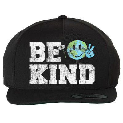 Be Kind Peace on Earth Anti Bullying UNITY DAY Orange Wool Snapback Cap