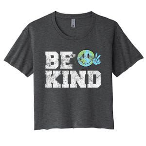 Be Kind Peace on Earth Anti Bullying UNITY DAY Orange Women's Crop Top Tee