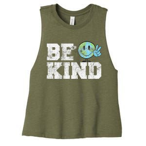 Be Kind Peace on Earth Anti Bullying UNITY DAY Orange Women's Racerback Cropped Tank