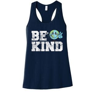 Be Kind Peace on Earth Anti Bullying UNITY DAY Orange Women's Racerback Tank