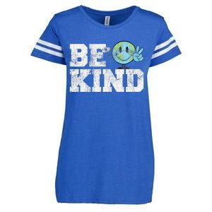 Be Kind Peace on Earth Anti Bullying UNITY DAY Orange Enza Ladies Jersey Football T-Shirt