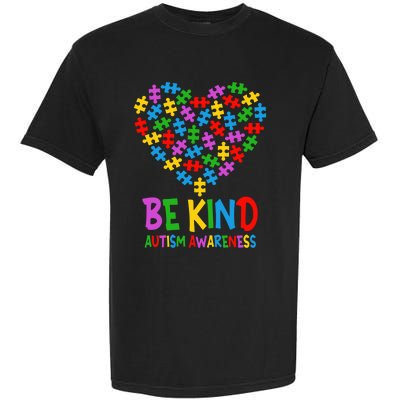 Be Kind Puzzle Heart Kindness Autism Awareness  Wo Kid Garment-Dyed Heavyweight T-Shirt