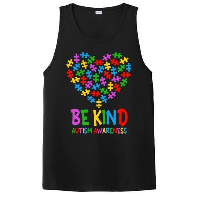 Be Kind Puzzle Heart Kindness Autism Awareness  Wo Kid PosiCharge Competitor Tank