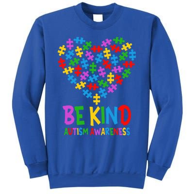 Be Kind Puzzle Heart Kindness Autism Awareness  Wo Kid Sweatshirt