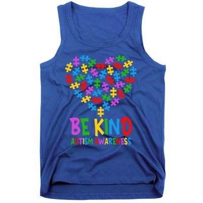 Be Kind Puzzle Heart Kindness Autism Awareness  Wo Kid Tank Top