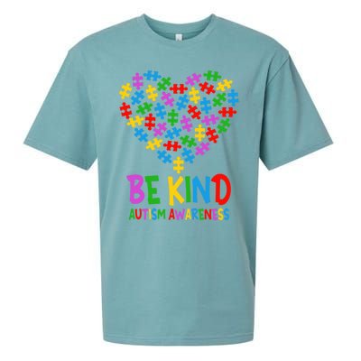 Be Kind Puzzle Heart Kindness Autism Awareness  Wo Kid Sueded Cloud Jersey T-Shirt