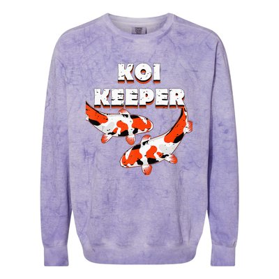 Butterfly Koi Pond Showa Koi Fish Tancho Sanke Kohaku Koi Colorblast Crewneck Sweatshirt