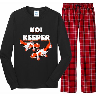 Butterfly Koi Pond Showa Koi Fish Tancho Sanke Kohaku Koi Long Sleeve Pajama Set