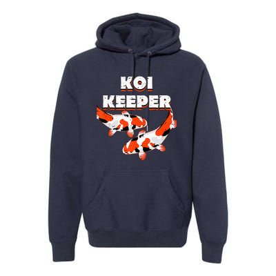 Butterfly Koi Pond Showa Koi Fish Tancho Sanke Kohaku Koi Premium Hoodie