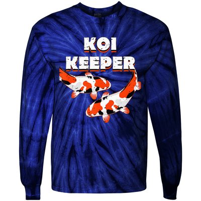 Butterfly Koi Pond Showa Koi Fish Tancho Sanke Kohaku Koi Tie-Dye Long Sleeve Shirt