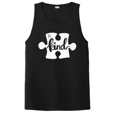 Be Kind Puzzle Piece Autism Awareness PosiCharge Competitor Tank