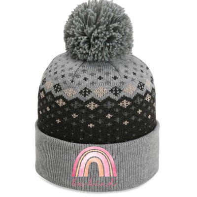 Be Kind Pink Rainbow Cute Gift The Baniff Cuffed Pom Beanie