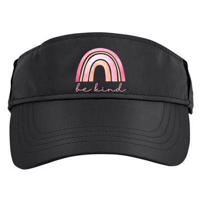 Be Kind Pink Rainbow Cute Gift Adult Drive Performance Visor