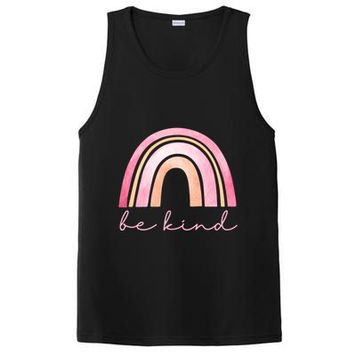 Be Kind Pink Rainbow Cute Gift PosiCharge Competitor Tank