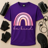 Be Kind Pink Rainbow Cute Gift Performance Shirt