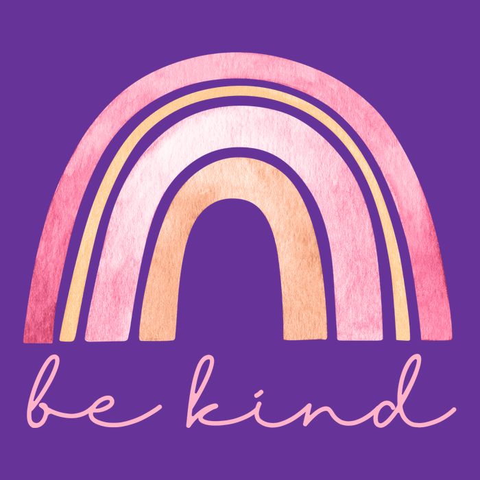 Be Kind Pink Rainbow Cute Gift Performance Shirt