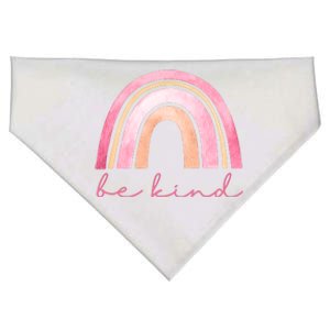 Be Kind Pink Rainbow Cute Gift USA-Made Doggie Bandana