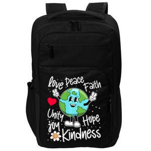 Be Kind Peace On Earth Anti Bullying Erath UNITY DAY Orange Impact Tech Backpack