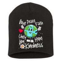 Be Kind Peace On Earth Anti Bullying Erath UNITY DAY Orange Short Acrylic Beanie