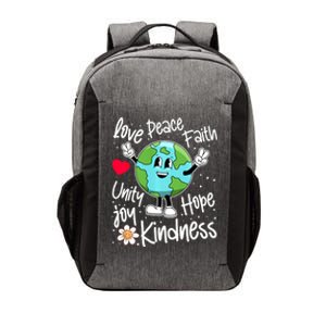 Be Kind Peace On Earth Anti Bullying Erath UNITY DAY Orange Vector Backpack