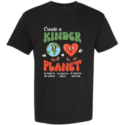 Be Kind Planet Save Earth Day Retro Groovy Environment Garment-Dyed Heavyweight T-Shirt