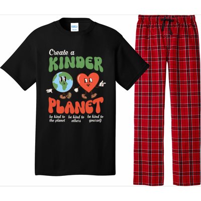 Be Kind Planet Save Earth Day Retro Groovy Environment Pajama Set