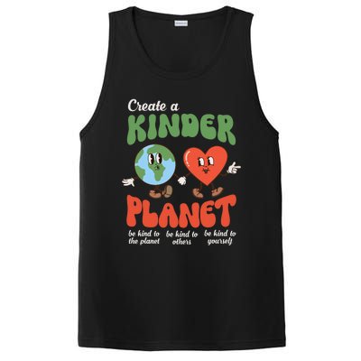 Be Kind Planet Save Earth Day Retro Groovy Environment PosiCharge Competitor Tank