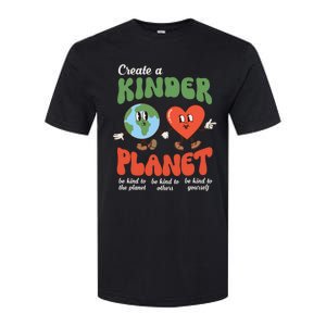 Be Kind Planet Save Earth Day Retro Groovy Environment Softstyle® CVC T-Shirt