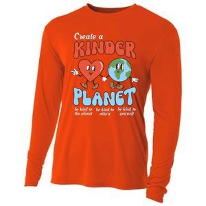 Be Kind Planet Save Earth Day Create A Kinder Planet Gift Cooling Performance Long Sleeve Crew