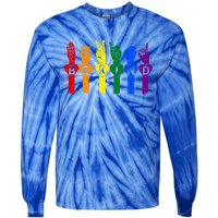 Be Kind Pride Sign Language Rainbow Teachers Interpreter Asl Gift Tie-Dye Long Sleeve Shirt