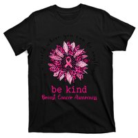 Be kind Pink Ribbon Breast Cancer Awareness Support Squad T-Shirt