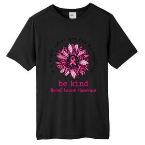 Be kind Pink Ribbon Breast Cancer Awareness Support Squad Tall Fusion ChromaSoft Performance T-Shirt