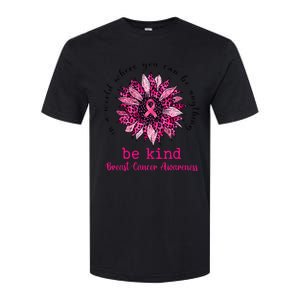 Be kind Pink Ribbon Breast Cancer Awareness Support Squad Softstyle CVC T-Shirt