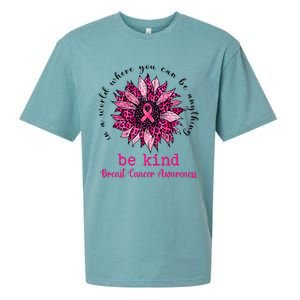 Be kind Pink Ribbon Breast Cancer Awareness Support Squad Sueded Cloud Jersey T-Shirt