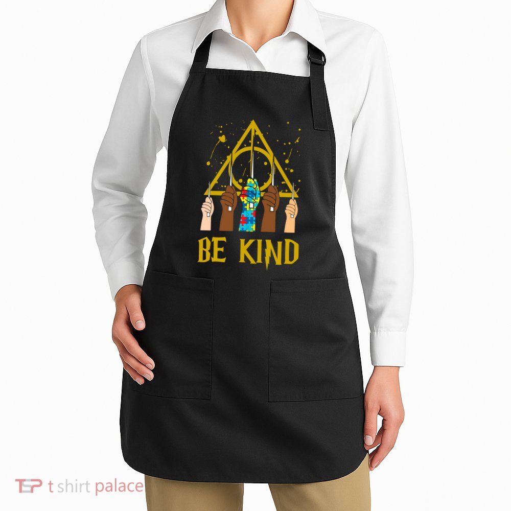 Be Kind Puzzle Ribbon Harry Autism Awareness Wizard Apron