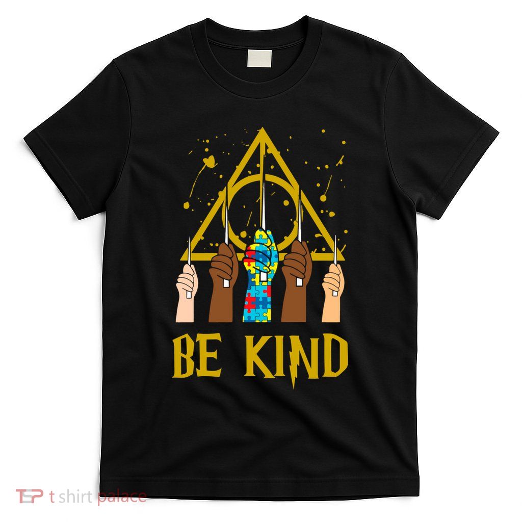 Be Kind Puzzle Ribbon Harry Autism Awareness Wizard T-Shirt