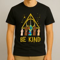 Be Kind Puzzle Ribbon Harry Autism Awareness Wizard T-Shirt