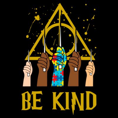 Be Kind Puzzle Ribbon Harry Autism Awareness Wizard T-Shirt
