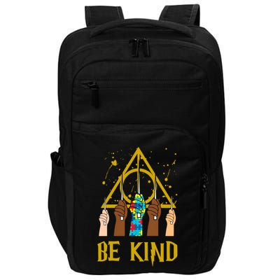 Be Kind Puzzle Ribbon Harry Autism Awareness Wizard Impact Tech Backpack