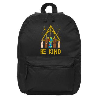 Be Kind Puzzle Ribbon Harry Autism Awareness Wizard 16 in Basic Backpack