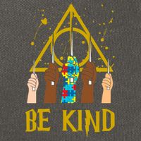 Be Kind Puzzle Ribbon Harry Autism Awareness Wizard Cotton Canvas Backpack