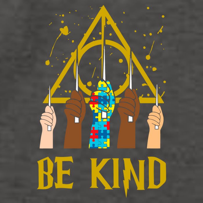 Be Kind Puzzle Ribbon Harry Autism Awareness Wizard Vector Backpack
