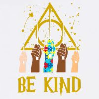 Be Kind Puzzle Ribbon Harry Autism Awareness Wizard Garment-Dyed Sweatshirt