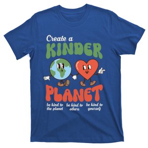 Be Kind Planet Save Earth Day Retro Groovy Environt Gift T-Shirt