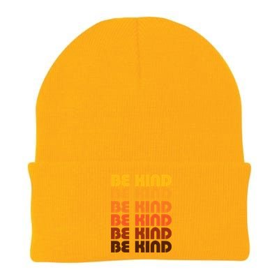 Be Kind Positive Inspirational Kindness Retro Vintage Gift Knit Cap Winter Beanie