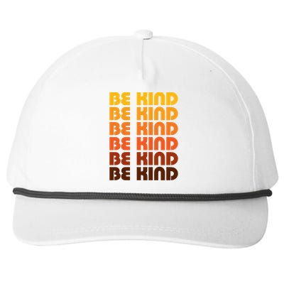 Be Kind Positive Inspirational Kindness Retro Vintage Gift Snapback Five-Panel Rope Hat