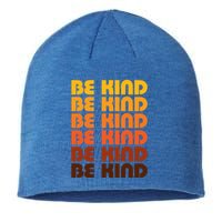 Be Kind Positive Inspirational Kindness Retro Vintage Gift Sustainable Beanie