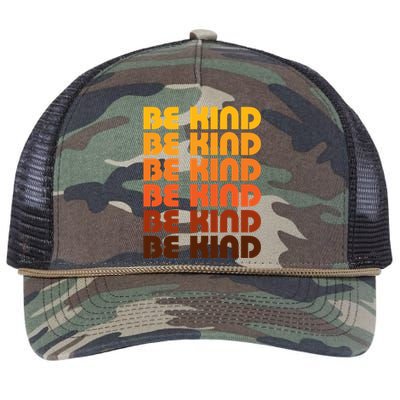 Be Kind Positive Inspirational Kindness Retro Vintage Gift Retro Rope Trucker Hat Cap